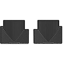 Second Row Flat Floor Mat, Black, Made of Rubberized Thermoplastic Elastomer, All-weather Series