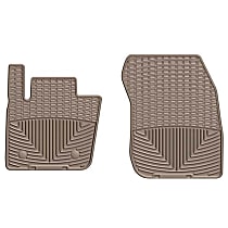 Front Row Flat Floor Mat, Tan, Made of Rubberized Thermoplastic Elastomer, All-weather Series