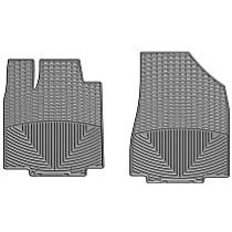 Front Row Flat Floor Mat, Gray, Made of Rubberized Thermoplastic Elastomer, All-weather Series