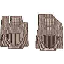 Front Row Flat Floor Mat, Tan, Made of Rubberized Thermoplastic Elastomer, All-weather Series
