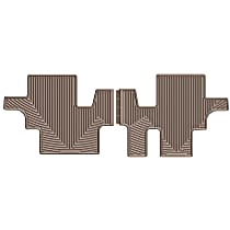Second Row Flat Floor Mat, Tan, Made of Rubberized Thermoplastic Elastomer, All-weather Series