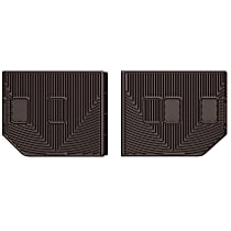 W304CO Third Row All-weather Series Molded Floor Liner, Cocoa Made of Rubberized Thermoplastic Elastomer