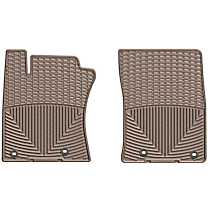 Front Row Flat Floor Mat, Tan, Made of Rubberized Thermoplastic Elastomer, All-weather Series