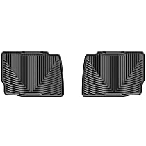 Second Row Flat Floor Mat, Black, Made of Rubberized Thermoplastic Elastomer, All-weather Series