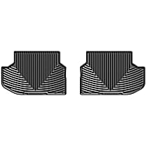 W331 Second Row All-weather Series Flat Floor Mat, Black Made of Rubberized Thermoplastic Elastomer