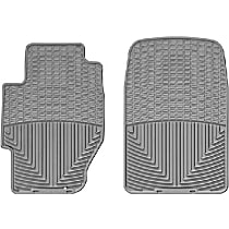 Front Row Flat Floor Mat, Gray, Made of Rubberized Thermoplastic Elastomer, All-weather Series