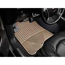 W357TN Front Row All-weather Series Flat Floor Mat, Tan Made of Rubberized Thermoplastic Elastomer