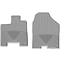 Front Row Flat Floor Mat, Gray, Made of Rubberized Thermoplastic Elastomer, All-weather Series