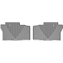 Second Row Flat Floor Mat, Gray, Made of Rubberized Thermoplastic Elastomer, All-weather Series