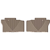 Second Row Flat Floor Mat, Tan, Made of Rubberized Thermoplastic Elastomer, All-weather Series