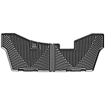Third Row Flat Floor Mat, Black, Made of Rubberized Thermoplastic Elastomer, All-weather Series
