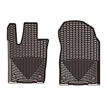 Front Row Flat Floor Mat, Cocoa, Made of Rubberized Thermoplastic Elastomer, All-weather Series