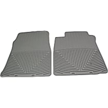 W39GR Front Row All-weather Series Flat Floor Mat, Gray Made of Rubberized Thermoplastic Elastomer