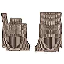 W429TN Front Row All-weather Series Flat Floor Mat, Tan Made of Rubberized Thermoplastic Elastomer