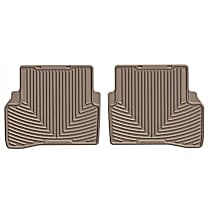 W432TN Second Row All-weather Series Flat Floor Mat, Tan Made of Rubberized Thermoplastic Elastomer