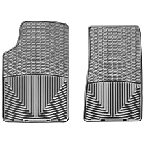 W47GR Front Row All-weather Series Flat Floor Mat, Gray Made of Rubberized Thermoplastic Elastomer