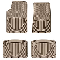 Front and Second Row Flat Floor Mat, Sport Utility, Tan, Made of Rubberized Thermoplastic Elastomer, All-weather Series