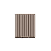 Flat Floor Mat, Center Aisle, Second Row Bucket Seating, without Center Console, Tan, Made of Rubberized Thermoplastic Elastomer, All-weather Series