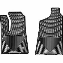 Front Row All-weather Series Flat Floor Mat, Black Made of Rubberized Thermoplastic Elastomer