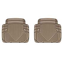 W50TN Rear All-weather Series Flat Floor Mat, Tan Made of Rubberized Thermoplastic Elastomer