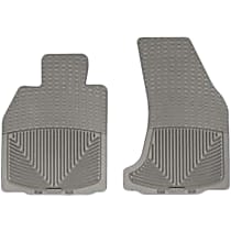 Front Row All-weather Series Flat Floor Mat, Gray Made of Rubberized Thermoplastic Elastomer