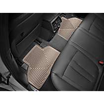 Second Row Flat Floor Mat, Tan, Made of Rubberized Thermoplastic Elastomer, All-weather Series