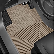 W601TN Front Row All-weather Series Flat Floor Mat, Tan Made of Rubberized Thermoplastic Elastomer
