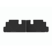 W602 Second Row All-weather Series Molded Floor Liner, Black Made of Rubberized Thermoplastic Elastomer