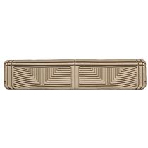 Third Row Flat Floor Mat, Second Row Bench Seating, Second Row Bucket Seating, Tan, Made of Rubberized Thermoplastic Elastomer, All-weather Series
