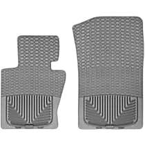 Front Row Flat Floor Mat, Gray, Made of Rubberized Thermoplastic Elastomer, All-weather Series