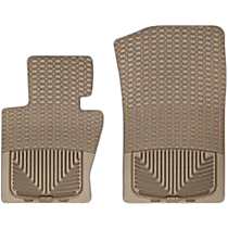 Front Row Flat Floor Mat, Tan, Made of Rubberized Thermoplastic Elastomer, All-weather Series