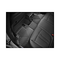 W640 Second Row All-weather Series Flat Floor Mat, Black Made of Rubberized Thermoplastic Elastomer