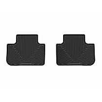 W660 Second Row All-weather Series Molded Floor Liner, Black Made of Rubberized Thermoplastic Elastomer