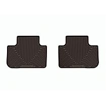 W660CO Second Row All-weather Series Molded Floor Liner, Cocoa Made of Rubberized Thermoplastic Elastomer