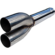 MDDS927 Muffler Delete Pipe - Stainless Steel, Direct Fit