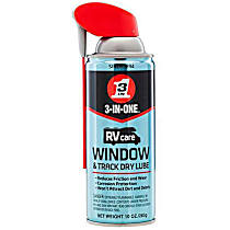 3-IN-ONE RV Window and Track Dry Lube with SMART STRAW SPRAYS 2 WAYS, 10 Oz.