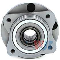 Front, Driver or Passenger Side Wheel Hub, Exclude 14 in. Wheel; Standard Hub Unit, 5 Lugs