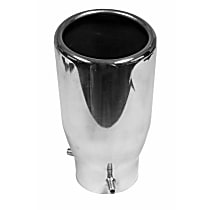 36445 Exhaust Tip - Natural, Steel, Single, Direct Fit, Sold individually