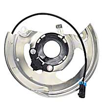 Front, Driver Side ABS Speed Sensor, RWD, Shield Assembly, OE Replacement Series