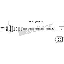After Catalytic Converter Oxygen Sensor, Eng. VIN: 5, FI, Naturally Aspirated, GAS, Sold individually, 4-wire, 4 Cyl 2.5L, Walker Products Aftermarket Base Sensor
