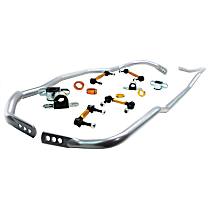 BFK006 Front and Rear Sway Bar Kit,, Powdercoated Silver