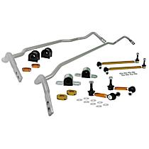 BKK001 Front and Rear Sway Bar Kit,, Powdercoated Silver