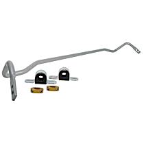 BKR001Z Rear Sway Bar Kit, 18 mm, Adjustable, Powdercoated Silver