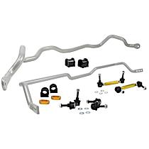 BMK009 Front and Rear Sway Bar Kit,, Powdercoated Silver