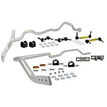 BMK009M Front and Rear Sway Bar Kit,, Powdercoated Silver