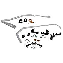 BMK013 Front and Rear Sway Bar Kit,, Powdercoated Silver