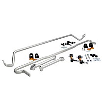 Front and Rear Sway Bar Kit, Steel, 22 mm, Non-adjustable