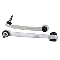 Front, Driver and Passenger Side, Lower Control Arm, Complete arm set with pre-fitted high-performance inner bushing set.