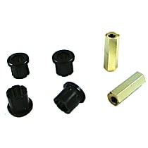 Steering Rack Bushing - Black, Synthetic Elastomer, Direct Fit, Kit