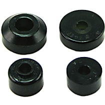 Shock Bushing - Black, Synthetic Elastomer, Direct Fit, Set